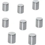 Sigel - Neodym Magnet B3103 (&oslash; X H) 8 Mm X 10 Mm Zylinder Silber 8 St. B3103