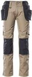Mascot Hose Unique Mit H&auml;ngetaschen Kassel Cordura 17631 Gr. 76c46 Hellkhaki/schwarz
