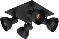 Neuwertig] Eglo Deckenstrahler Barnstaple Schwarz Vierflammig Deckenlampe
