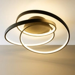 Labyrinth Led Deckenleuchte 40cm Schwarz 1x Led Integriert, 40w Led Integriert (smd),