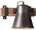 Brilliant - Lampe Plow Wandspot Schwarz Stahl 1x A60, E27, 10w, Geeignet F&uuml;r