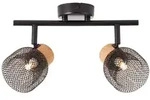 Brilliant - Lampe Flaka Spotrohr 2flg Schwarz Matt 2x Qt14, G9, 6w, Geeignet F&uuml;r