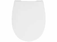 Calmwaters® Antibakterieller WC-Sitz mit Absenkautomatik, flach, Weiß,...