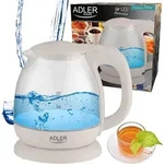 Adler Wasserkocher Ad 1283c Elektrisch 900 W 1 L Glas/edelstahl 360&deg;