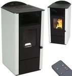 Apex - Pelletofen 9,5kw Pelletkamin Pelletheizung Kaminofen A+ Holzofen Glast&uuml;r