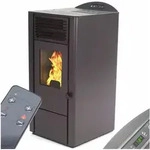 Apex - Pelletofen 9,5kw Pelletkamin Pelletheizung Kaminofen A+ Holzofen Glast&uuml;r