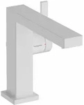 Tecturis E - Waschtischarmatur Mit Ablaufgarnitur, Coolstart, Ecosmart, Wei&szlig; Matt