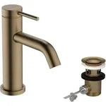 Tecturis S - Waschtischarmatur Mit Ablaufgarnitur, Coolstart, Ecosmart, Bronze