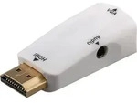 Goobay - 44793 Hdmi Vga / 3,5 Mm Kabeladapter White - Kabeladapter (hdmi, Vga / 3,5