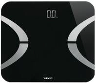 Analysewaage Led Mit Bluetooth Schwarz, K&ouml;rperfettwaage, Schwarz, Glas Schwarz,