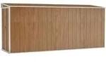 Wandgartenhaus Braun 118x382x178 Cm Galvanisiertes Stahl
