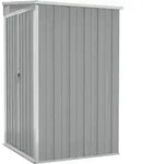 Vidaxl Wandgartenhaus Grau 118x100x178 Cm Galvanisierter Stahl