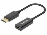 HDMI-Adapter, DisplayPort-Stecker auf HDMI-Buchse - Manhattan