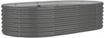Hochbeet Verzinkter Stahl 152x80x36 Cm Grau Vidaxl