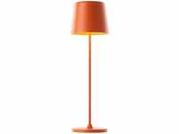 Lampe Kaami led Außentischleuchte 37cm orange matt Metall/Holz orange 2 w led
