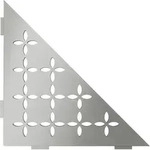 Schluter - Schl&uuml;ter Ses1d5eb-e-s1 Ablage Floral 210x210mm Edelstahl Geb&uuml;rstet