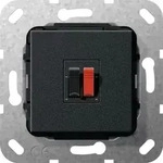 Gira Lautsprecheranschluss 1f Einsatz Schwarz M 569210