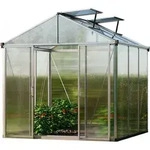 Gfp Gew&auml;chshaus Titan 21 Aus Alu 222x222 Cm, Starke 10 Mm Doppelstegplatten