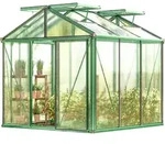 Gfp Gew&auml;chshaus Diamas 21 Light 235x235 Cm Mit Integriertem Fundament 12 Mm
