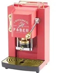 Faber Italia Pro Deluxe Procherrybasott Pad-kaffeemaschine 44 Mm, Rot