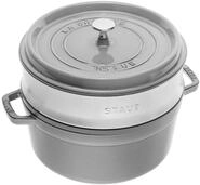 Staub La Cocotte Gusseisenbr&auml;ter Grau 24 Cm