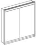 Geberit One Spiegelschrank Mit Comfortlight, 2 T&uuml;ren,