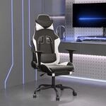 Gaming-stuhl Mit Fu&szlig;st&uuml;tze Schwarz Und Wei&szlig; Kunstleder Vidaxl