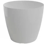 Artevasi&copy; San Remo Pflanzgef&auml;&szlig; & &Uuml;bertopf Wei&szlig; Gl&auml;nzend &Oslash; 42 Cm - Kunststoff