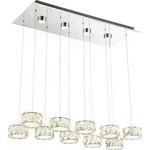 Globo - H&auml;ngeleuchte - Amur - Chrome - Metall - Gro&szlig;e