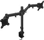 Endorfy Atlas Doppelter Monitorhalter Schwarz F&uuml;r Zwei Monitore