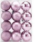 Christbaumkugeln &Oslash; 6cm Kunststoff Matt Gl&auml;nzend Christbaumschmuck Anh&auml;nger