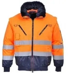 Portwest 4 In 1 Warnschutz Winter Pilotenjacke Orange L