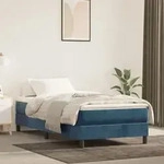 Bettgestell Ohne Matratze Dunkelblau 80x200 Cm Samt Vidaxl