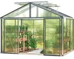 Gew&auml;chshaus Asteria 21 Light 311x235 Cm Mit Integriertem Fundament 12 Mm