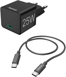 Hama - Mini 25w Usb Ladeger&auml;t 25 W 1x Usb-c&reg; Schwarz Innenbereich