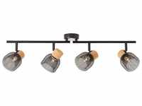 Lampe Flaka Spotrohr 4flg schwarz matt 4x QT14, G9, 6W, geeignet für