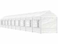 Bonnevie - Pavillon mit Dach Weiß 20,07x2,28x2,69 m Polyethylen vidaXL734288