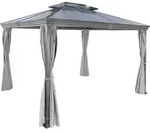Primaster Pavillon Manhattan 3x3,6m Gartenpavillon Gartenzelt Inkl Seitenteile