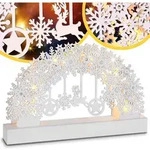 Schwibbogen Weihnachten Batteriebetrieben Timer Kabellos Holz Led Beleuchtung Deko