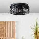 Brilliant - Crosstown Deckenleuchte 45cm Holz Dunkel/schwarz