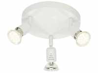 Lampe Loona led Spotrondell 3flg weiß 3x LED-PAR51, GU10, 3W LED-Reflektorlampen