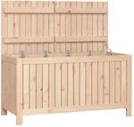 Gartentruhe 121x55x64 Cm Massivholz Kiefer - Vidaxl