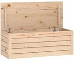 Truhe 89x36,5x33 Cm Massivholz Kiefer Vidaxl