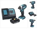 Makita Dtd 152 Sy1 Akku Schlagschrauber 18 V 165 Nm 1/4" + 1x Akku 1,5 Ah +