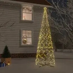 Vidaxl - Led-weihnachtsbaum Kegelform Warmwei&szlig; 1400 Leds 160x500 Cm