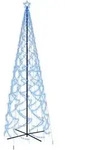 Vidaxl - Led-weihnachtsbaum Kegelform Blau 1400 Leds 160x500 Cm