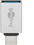 Goobay - Usb-cTM/usb-a 3.0 Otg Superspeed-adapter F&uuml;r Ladekabel, Silber,
