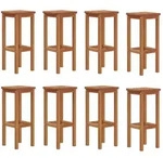 8er-set Barhocker Aus Massivem Akazienholz