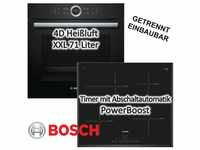 Herdset Bosch Einbaubackofen Serie 8 mit Induktionskochfeld Bräterzone -...