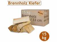 Kiefer Brennholz Kaminholz Holz 15 kg Für Ofen und Kamin Kaminofen Feuerschale...